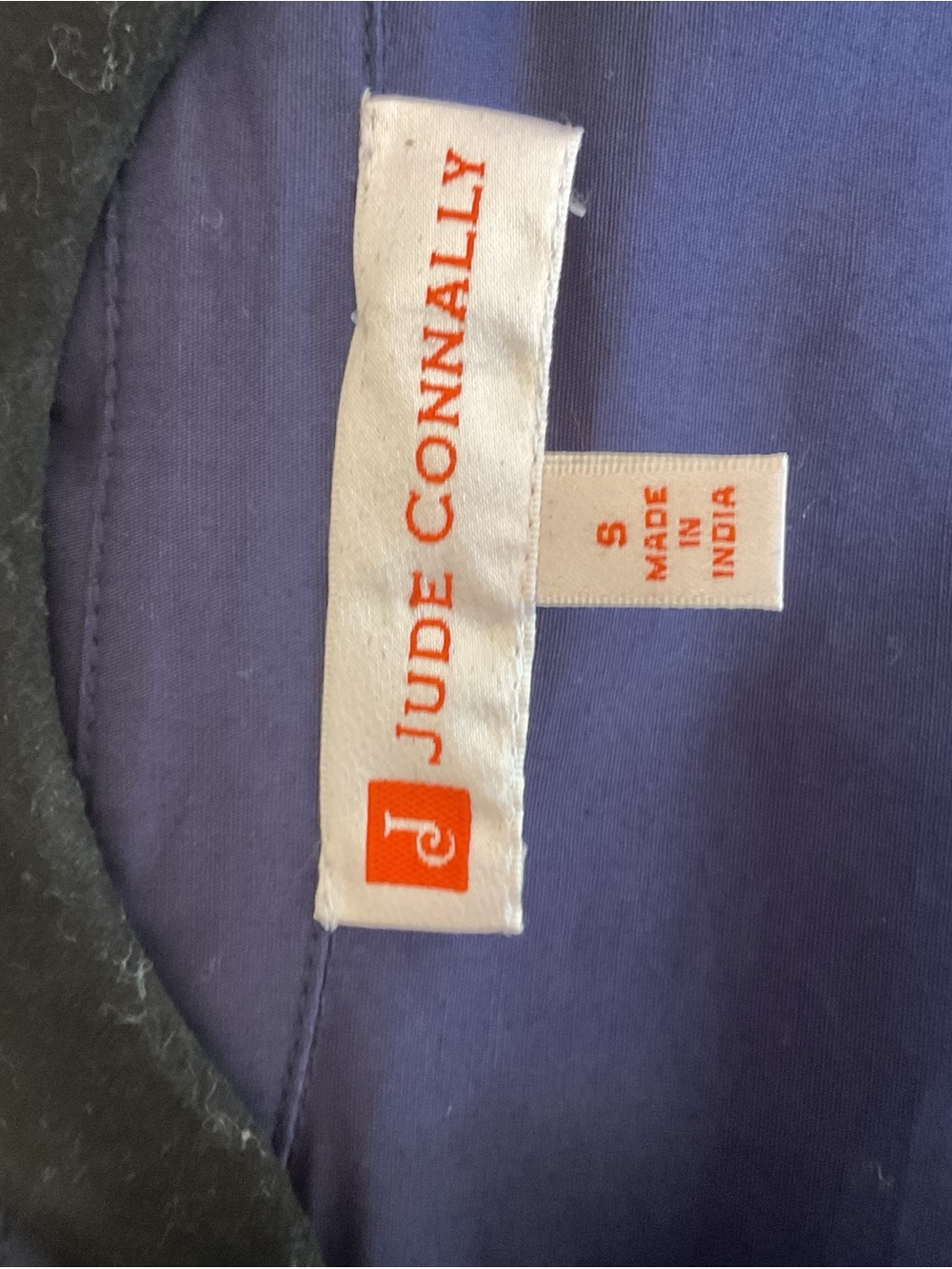 Jude Connally Navy Button-Front Tiered Midi Dress - Picture 2 of 4